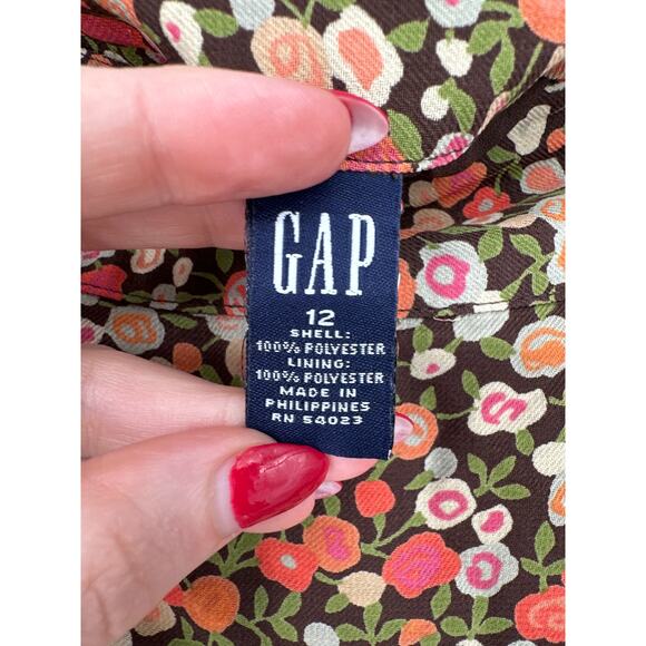 Y2K Vintage Skirt Large Brown Floral Midi Cottage Boho Bohemian 90s Fairy Pink - Picture 2 of 8